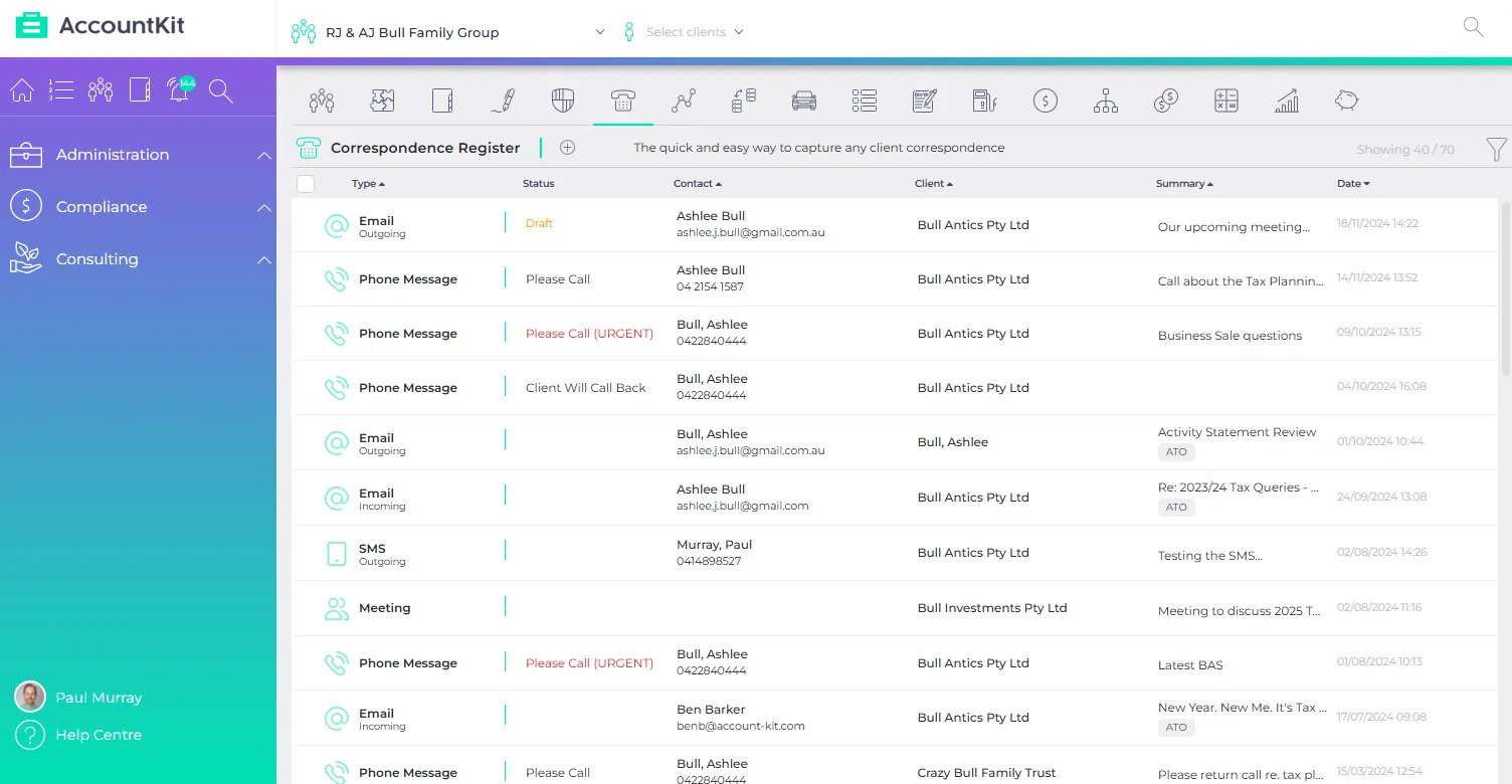AccountKit Client Groups